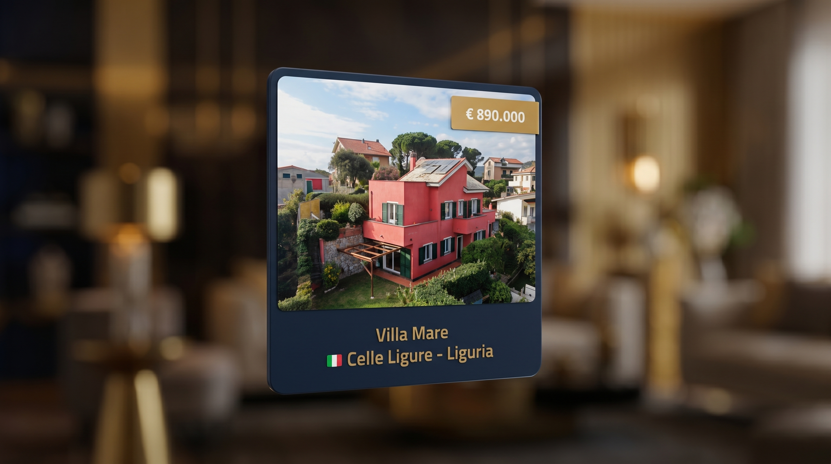 Componente property card di lusso